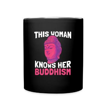 Bouddha Bouddhisme bouddhiste - Mug uni - noir - Devant