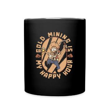 Mines d’or - Mug uni - noir - Devant