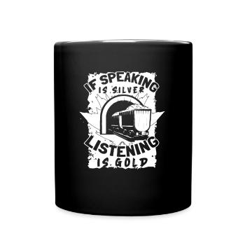 Mines d’or - Mug uni - noir - Devant