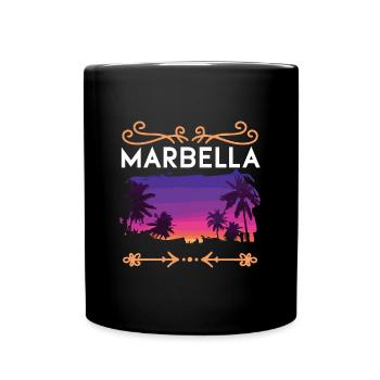 Marbella - Full Colour Mug - black - Front