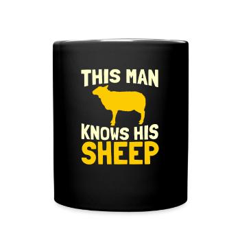 Shepherd Animal Farmer Sheep Farmer Farmer - Full Colour Mug - black - Front
