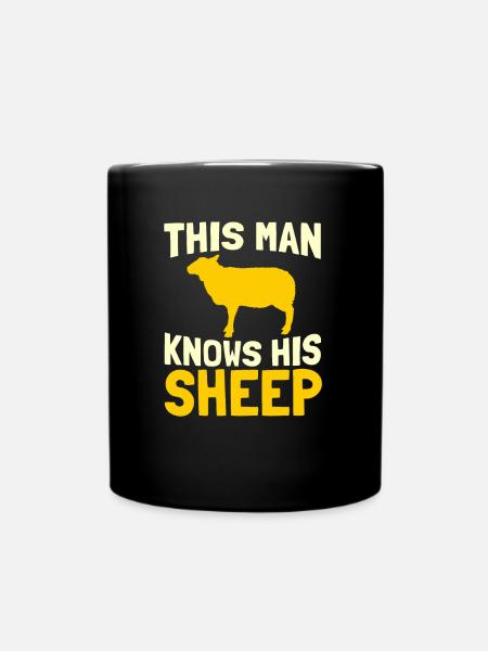 Shepherd Animal Farmer Sheep Farmer Farmer - Full Colour Mug - black