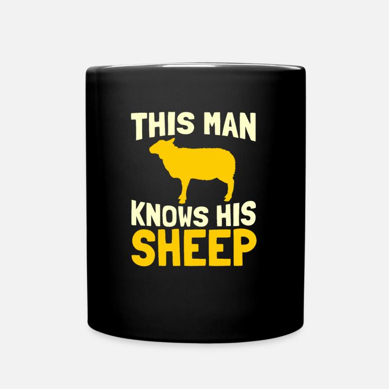 Shepherd Animal Farmer Sheep Farmer Farmer - Full Colour Mug - black