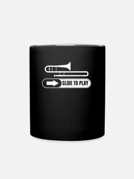 Trombone - Full Colour Mug - black