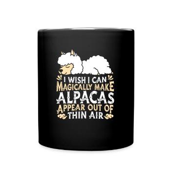 Alpaca - Full Colour Mug - black - Front