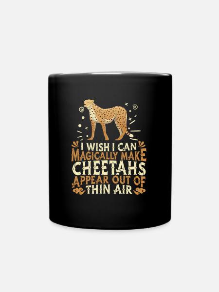 Gepard - Tasse einfarbig - Schwarz