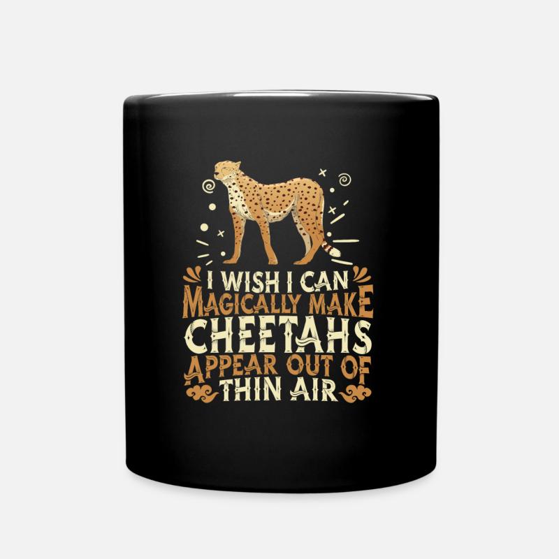 Gepard - Tasse einfarbig - Schwarz