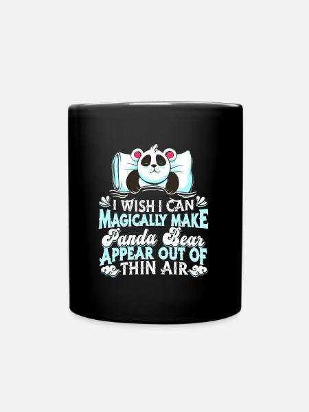 Panda Panda Bear - Full Colour Mug - black