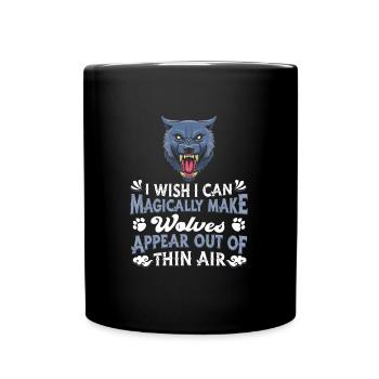Wolf - Full Colour Mug - black - Front
