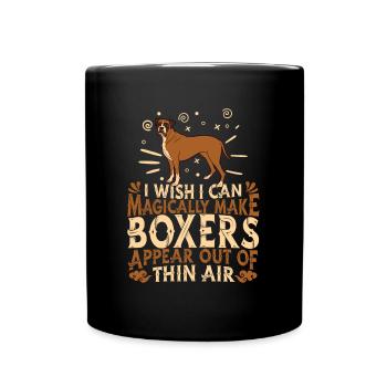 Boxer Dog - Full Colour Mug - black - Front