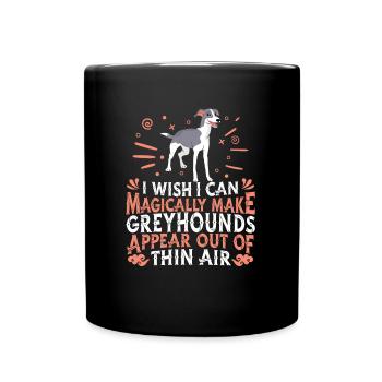 Chien Greyhound - Mug uni - noir - Devant