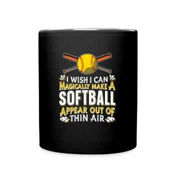 Softball - Mug uni - noir - Devant