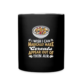 Breakfast Muesli Cereals - Full Colour Mug - black - Front