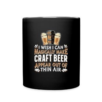 Craft Beer Hops Malt Brewer - Full Colour Mug - black - Front