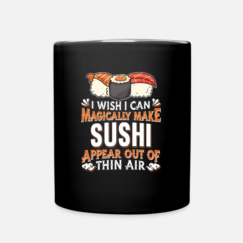 Sushi - Tasse einfarbig - Schwarz