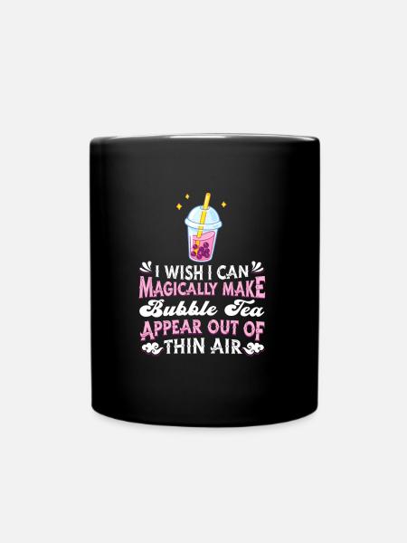 Bubble Tea Boba Pearl Milk Tea - Mug uni - noir