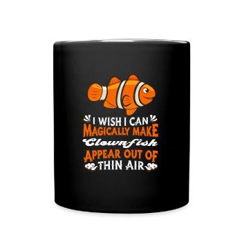 Clownfisch - Tasse einfarbig - Schwarz - Vorne