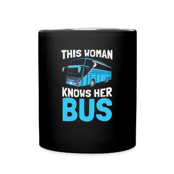 Bus driver School bus Public transport - Full Colour Mug - black - Front