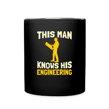Engineer Master Technician Diploma - Full Colour Mug - black - Front