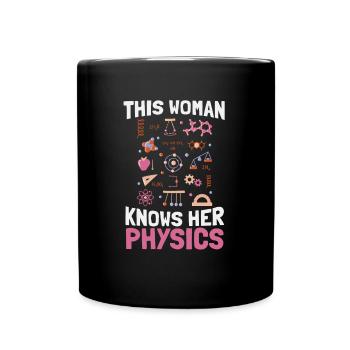 Physik Physiker - Tasse einfarbig - Schwarz - Vorne