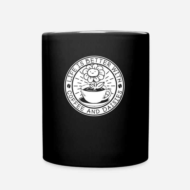 Hobbygärtner Garten Gärtner Gänseblume - Tasse einfarbig - Schwarz