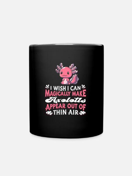 Axolotl Salamander - Tasse einfarbig - Schwarz