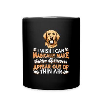 Golden Retriever - Full Colour Mug - black - Front