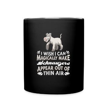 Schnauzer Dog - Full Colour Mug - black - Front