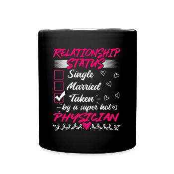 Drôle son et son idée de cadeau Médecin - Mug uni - noir - Devant