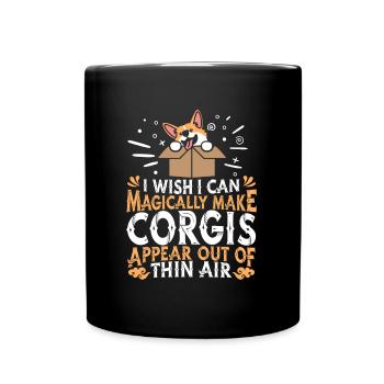 Corgi Chien - Mug uni - noir - Devant