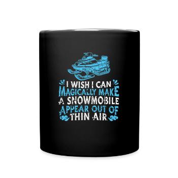 Motoneige - Mug uni - noir - Devant
