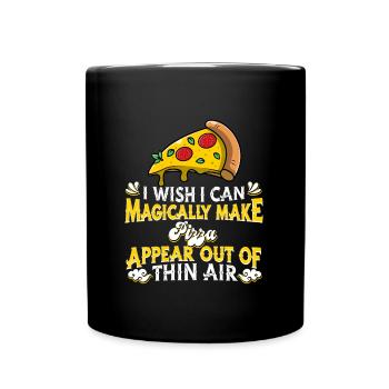 Pizza - Mug uni - noir - Devant