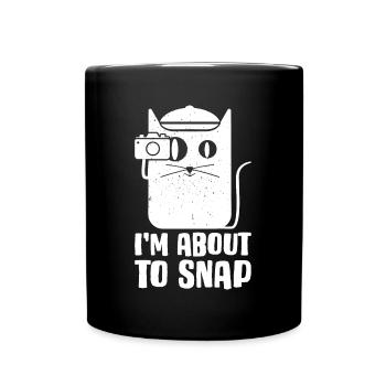 In About To Snap Camera Photography Gift - Full Colour Mug - black - Front