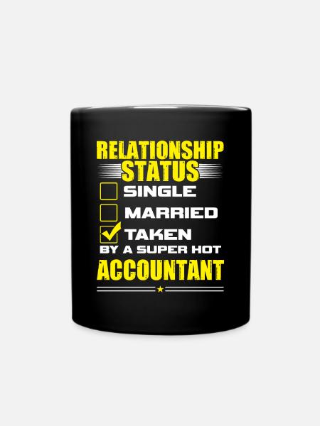 Funny His and Her Gift Idea Accountant - Full Colour Mug - black