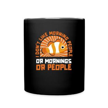 Clownfisch - Tasse einfarbig - Schwarz - Vorne