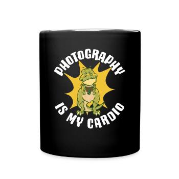 Photography Is My Cardio Photography Gift - Full Colour Mug - black - Front