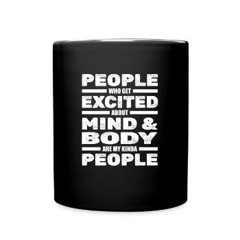 Pilates - Mug uni - noir - Devant