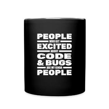 Programmer Coder Software Developer - Full Colour Mug - black - Front