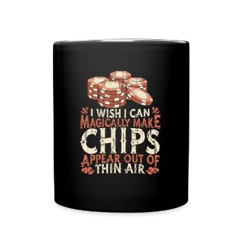 Joueur de poker Texas Holdem - Mug uni - noir - Devant
