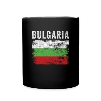 Bulgarische Flagge Verzweifelte bulgarische Flagge - Tasse einfarbig - Schwarz - Vorne
