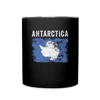 Antarctica Flag Vintage - Antarctic Flag - Full Colour Mug - black - Front