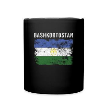 Bashkortostan Flag Vintage Bashkir Flag - Full Colour Mug - black - Front