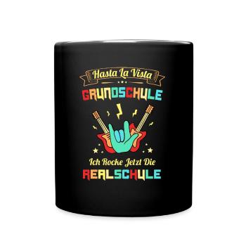 5. Klasse Realschule Hasta La Vista Grundschule - Tasse einfarbig - Schwarz - Vorne
