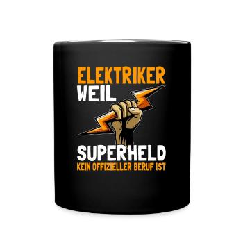 Elektriker Elektroniker Elektroingenieur - Tasse einfarbig - Schwarz - Vorne