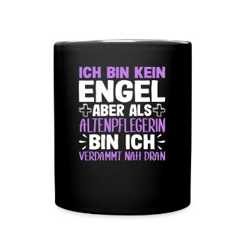 Altenpflege Altenpfleger Pflegekraft - Tasse einfarbig - Schwarz - Vorne