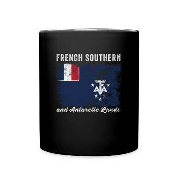 French Southern and Antarctic Lands Flag - Full Colour Mug - black - Front