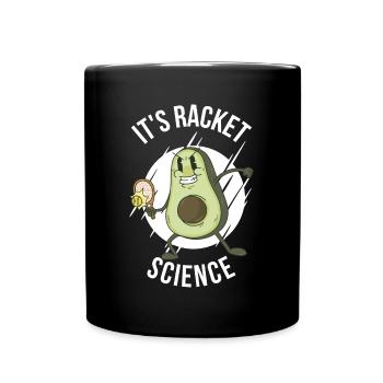 Son cadeau de tennis Racket Science - Mug uni - noir - Devant