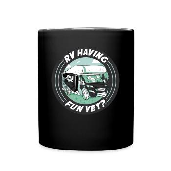VR S’amusant tout en cadeau de camping-car - Mug uni - noir - Devant
