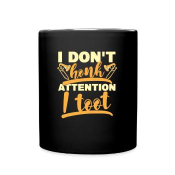 Posaune - Tasse einfarbig - Schwarz - Vorne