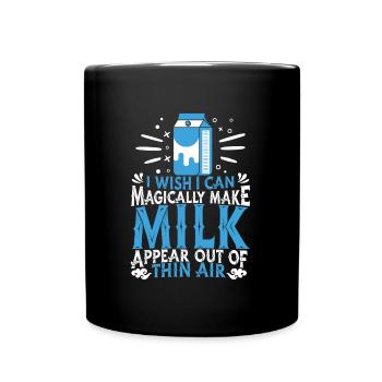 Vache laitière laitière - Mug uni - noir - Devant